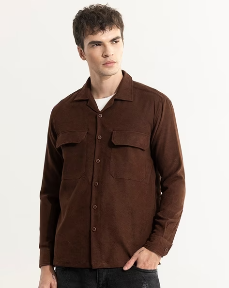 Slim Fit Shirt with Patch Pocket