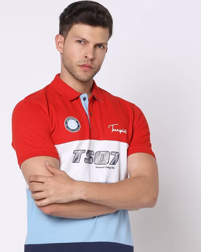 Regular Fit Polo T-Shirt with Embroidered Logo